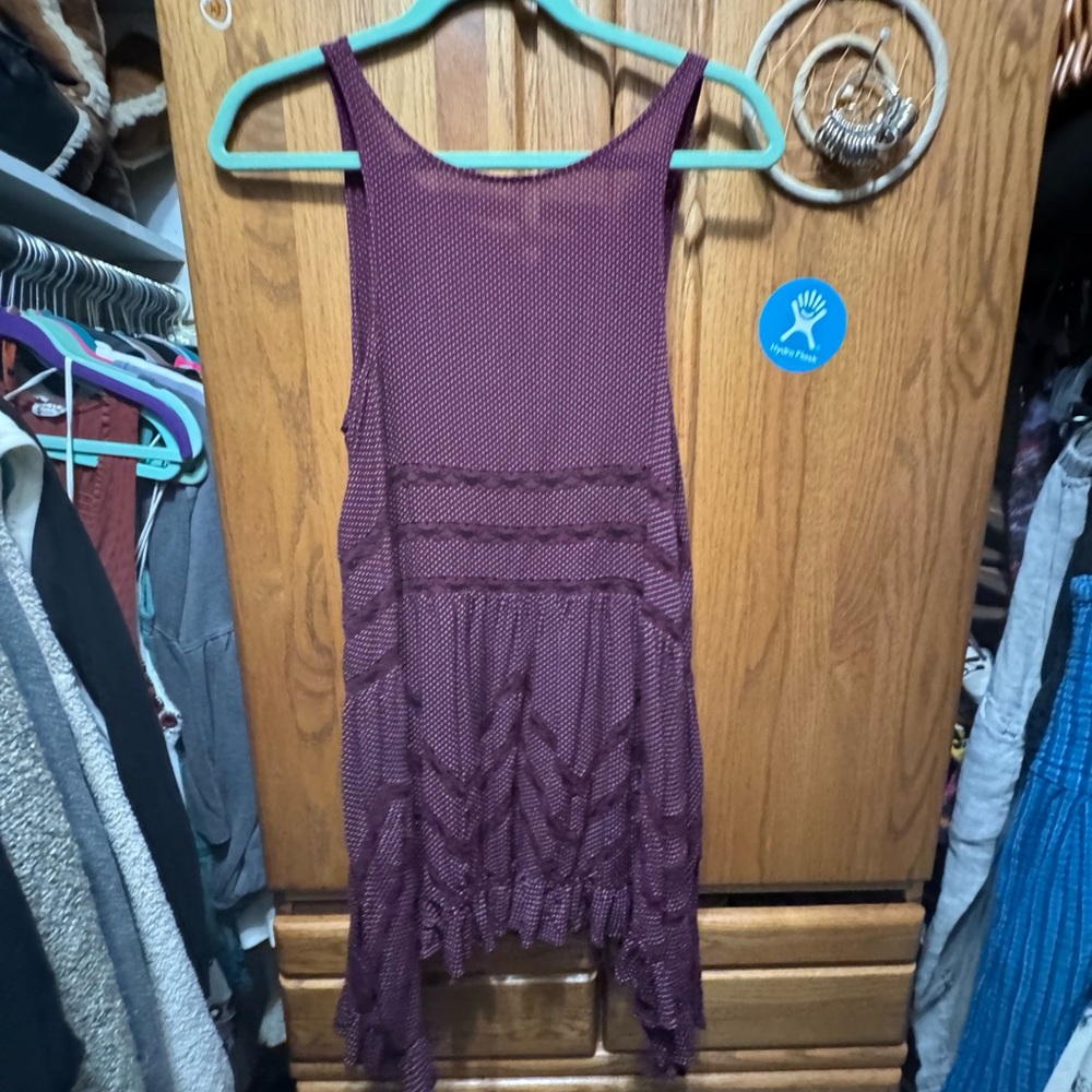 Free People Purple Tunic Top